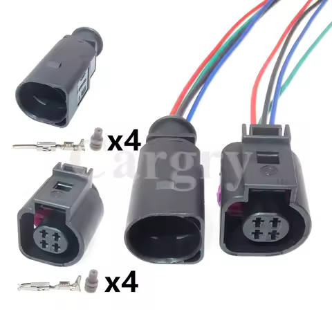 1 Set 4P 4B0973812 4B0973712 4B0 973 812 4B0 973 712 AC Assembly Car Water Temperature Sensor Socket
