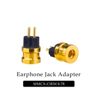 แจ็คหูฟัง Adpter MMCX 2Pin 0.78แบนร่อง2Pin อุปกรณ์ป้องกันหูฟัง MMCX ไปเป็น MMCX สำหรับ N5005 IE300 I