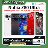 Global ROM Nubia Z80 Ultra Snapdragon 8 Elite Gen 5 6.85inches Nebula AIOS 2 7200mAh 90W Dual SIM Nu