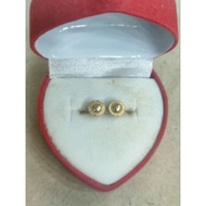 1/ 2 gram young gold button earrings