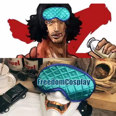 Navy Admiral Aokiji Kuzan Cosplay Blue Pheasant Sleeping Eye Mask Cover