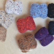 Benang Kait Benang Crochet Yarn Mohair Yarn Crochet Wool Fluffy Yarn Thick Knitting Yarn Handicraft 