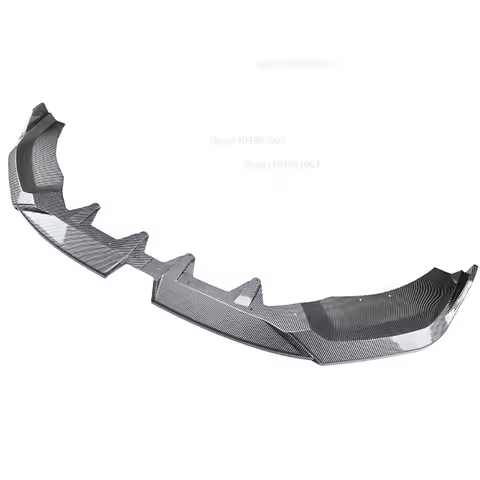 DT Front Bumper Spoiler Lip for BMW 5 Series I5 G60 G61 M Sport 2024-up Carbon Fiber Look/Gloss Blac