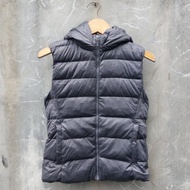rompi vest bulang uniqlo full hoodie second