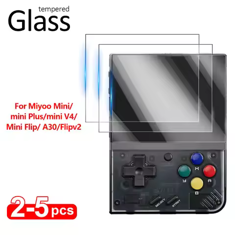 For Miyoo Mini/Mini Plus/V4/Mini Flip/A30/Flip V2 Tempered Glass Screen Protector Clear Protective F