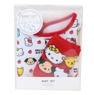 Hello Kitty 嬰兒口水肩連襪仔套裝 (平行進口)