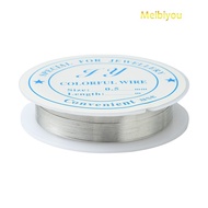 1roll Round Iron Wire Silver 24 Gauge 0.5mm about 7m/roll
