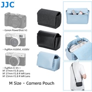 JJC Camera Pouch Case Bag with Magnetic Closure for Canon V1 Fujifilm X100VI X100V XE5 X-E5 with XF 