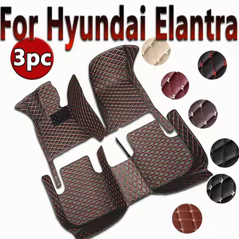 Car Floor Mat For Hyundai Elantra Avante i30 Sedan CN7 2021 2022 2023 2024 Waterproof Protective Pad
