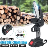 3000W 6 Inches Mini Electric Saw Pruning ChainSaw Portable Branch Pruning Saw Garden Tree Logging Tr