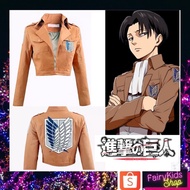 Uniform Jacket Anime Attack on Titan Levi Survey Unit Clear Screen Beautiful Work Very Good Fabric.