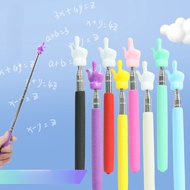 Retractable Teacher Pointer Finger Design StainlessSteel Telescopic School Teaching Pointer Stick Te