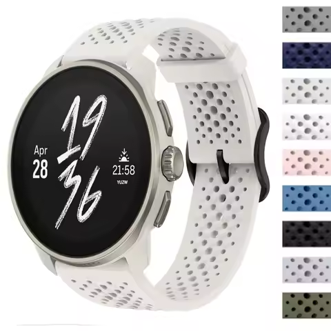 22mm Silicone Watch Strap For SUUNTO 9 PEAK PRO DLC / 5 PEAK Wristbands For SUUNTO RACE S/OCEAN/VERT