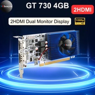 SRhonyra GeForce GT 730 Low Profile Graphics card4GB DDR3 PCIe2.0 X16 2HDMI Dual Monitors Display Si