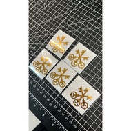 Pinarello Q36.5 車隊版UBS鑰匙LOGO 客製化貼紙(一組5入)