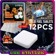 12PCS BAG SOLID FUEL TABLETS Lilin Askar Hexamine Solid Fuel Tablets Mini Stove Camping Stove Pocket