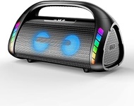 LFS Portable Bluetooth Speaker, Powerful Sound and Monstrous Bass, 24 Hours of Playtime, with Powerbank