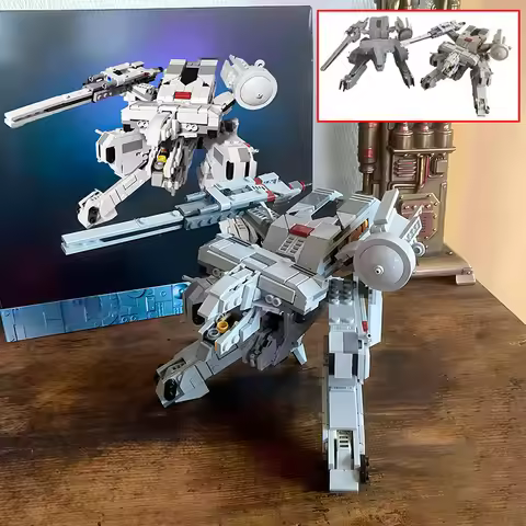NEW 582PCS MOC Icons Series Metal Gear Rex Building Blocks Model DIY Assemble Bricks Mech Robotics S