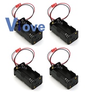 4Pack 6V 4XAA Battery Container Case Holder Pack Box JST Plug Receiver for HSP Redcat 1/8 1/10 RC Ni