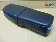 DOUBLE SEAT COMPLETE (U) BLACK with SCREEN Fit For SUZUKI K125 K125-2 #เบาะรถ สีดำ ผ้าเรียบ สกรีนท้า