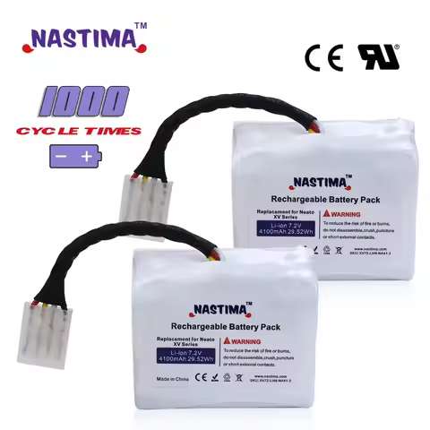 Upgraded 7.2V 4100mAh Li-ion Battery for Neato XV-11 XV-12 XV-14 XV-15 XV-21 XV-25 Vacuum Cleaners R