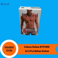 KATUN BYFORD Men's Boxer Shorts, 2 Pieces, Cotton Material