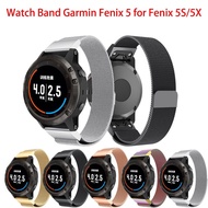 z74nfyx Garmin Smart Watch Fenix 6X 6S 6 Pro 5X 5 5S 3HR D2 Strap Ultra-Thin Magnetic Stainless Steel Bracelet