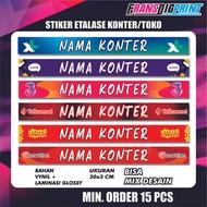 stiker etalase konter murah , stiker etalase konter laminasi glossy 