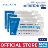 Surgicare SD Abott Zybio Wondfo Antigen Home Test Combi Covid Flu 1 & 2 - 1 Test Kit Pack of 3