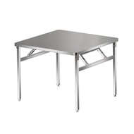 Extra thick stainless steel folding table,  square table, square dining table, writing table, work t