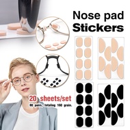 80Pairs EVA Anti-Slip Eyeglass Sponge Nose Pad/ Self Adhesive Eyewear Soft Foam Nose Pads