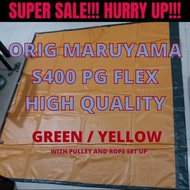 6.5FT x 6.10FT LONA (MARUYAMA) S400 / CANVAS / WITH PULLEY SET UP / TOLDA / TRAPAL / TARPAULIN