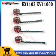 Happymodel 4 Ex1103 A6 Kv11000 1-2S Brushless Motor Replacement For Basse 2S Micro 90Mm FPV Drone