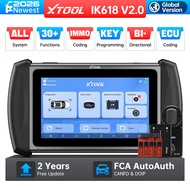 XTOOL IK618 V2.0 IMMO Key Programming Tool with KC100 ECU Coding Full System OBD2 Scanner 31+Reset