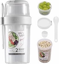 Breakfast On The Go Cups, Salad Cup To Go, Take And Go Yogurt Cereal Overnight Oats Snack Parfait Co