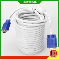 Hotdeal Mix Data 40m 3C+6 High Quality VGA Cable Copper Wire Wayar Tembaga Home Entertainment