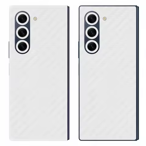 Carbon Fiber Skin Wrap For Galaxy Z Fold 6 Back Film Samsung Z Fold 7 Protective Decal Fold 4 Fold 3