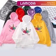 [S-4XL][Lamoda]MELODY Unicorn Hoodies Autumn Winter Women Sweater