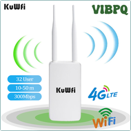 ASVET KuWFi 4G WiFi Router 300Mbps Wireless Long Range WiFi Range Extender Unlocked Outdoor Waterproof LTE Router With Sim Card IVBOP