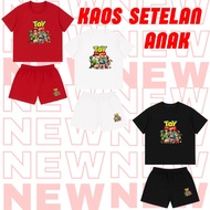 Toy Story Short Sleeve Kids T-Shirt – Cute Woody & Buzz Lightyear Cartoon