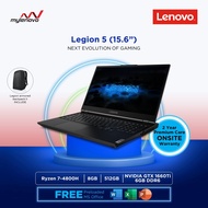 Lenovo Legion 5 Ryzen 7 4800H 8GB 512GB SSD GTX1660Ti GDDR6 AMD GAMING LAPTOP NOTEBOOK