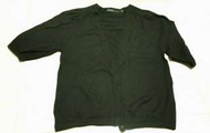 #23春古著     MASTINA 黑色短袖外套(60%棉)