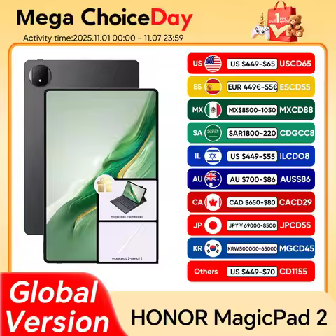 Global Version Honor Tablet MagicPad 2 12.3 inch 3K OLED 144Hz Display Snapdragon 8s Gen 3 Processor