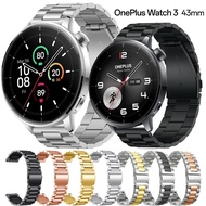 22mm 18mm Stainless Steel Strap For Oneplus Watch 3 43mm Metal Bracelet Correa For Oneplus Watch 3 2