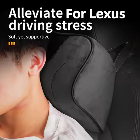 Velvet Car Neck Pillow Warm Plush Driving Headrest For Lexus ES 200 LS 430 460 LX 570 IS 250 200 CT 
