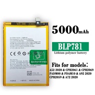 Replacement Battery For OPPO A52 A92 CPH2061 CPH2059 A92 A72 BLP781 Internal