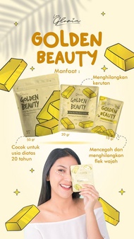 [BAYAR DITEMPAT] Masker Golden Beauty All Size BPOM - Face Mask Bylea - Masker Organik