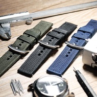 🇭🇰 包郵 🚚 PRIMRIA 三層厚(4mm) 19mm 20mm 21mm 22mm 24mm 尼龍帆布手錶錶帶 NATO BAND NYLON STRAP - Tag Heuer Breitli