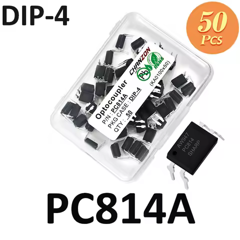 50PCS/LOT PC814A PC814 DIP4 DIP EL814A LTV814A FOD814 Opto-isolator New and Original IC In Stock Cha