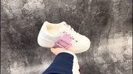 💥現貨💥 顯高顯腿長香芋紫方扣百搭厚底小白鞋 | Roger Vivier Viv' Skate Buckle Casual Sneakers|